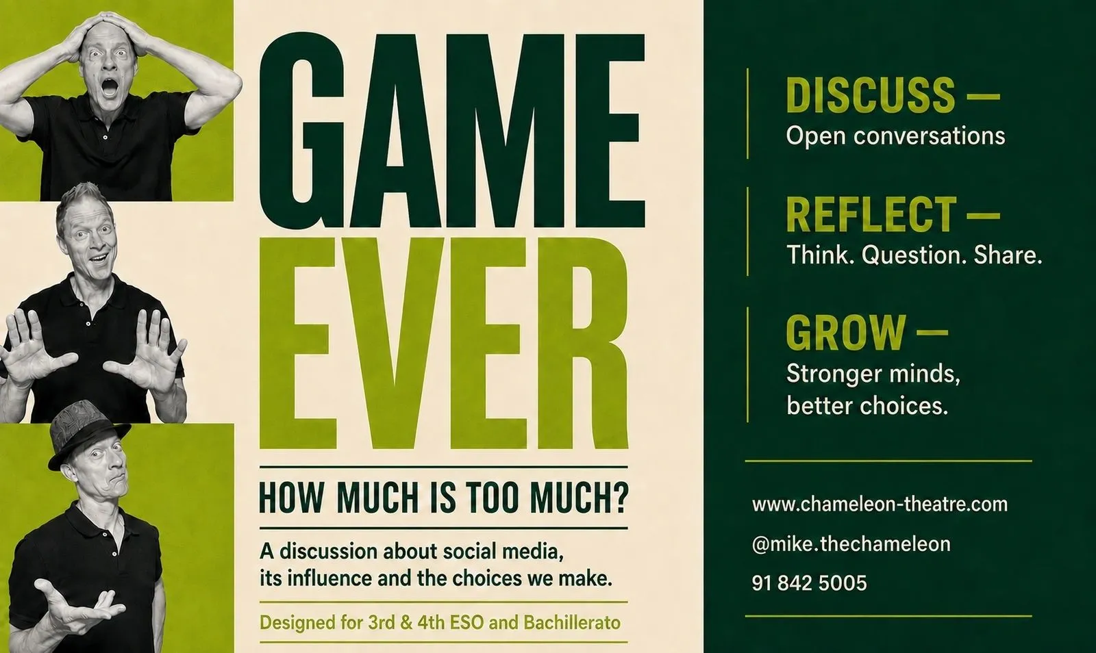 Mike durante la charla participativa Game Ever de Chameleon Theatre