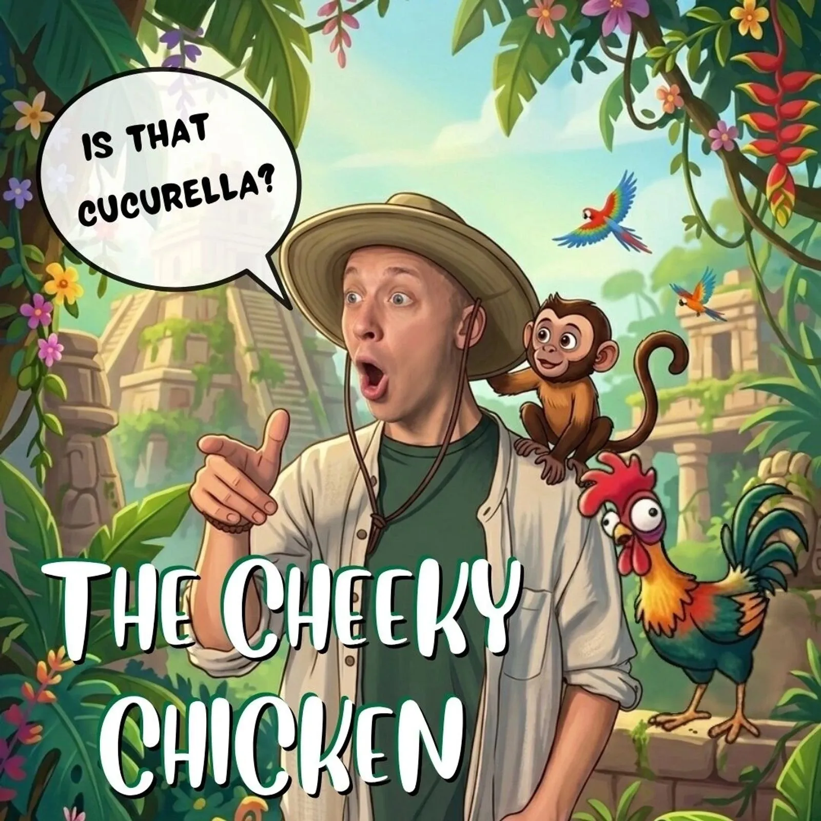 Bruce Man-of-action en el cartel de The Cheeky Chicken